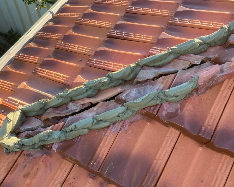 JC Roofing job — tile installation